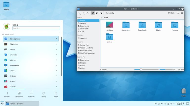 Environnements graphiques – KDE